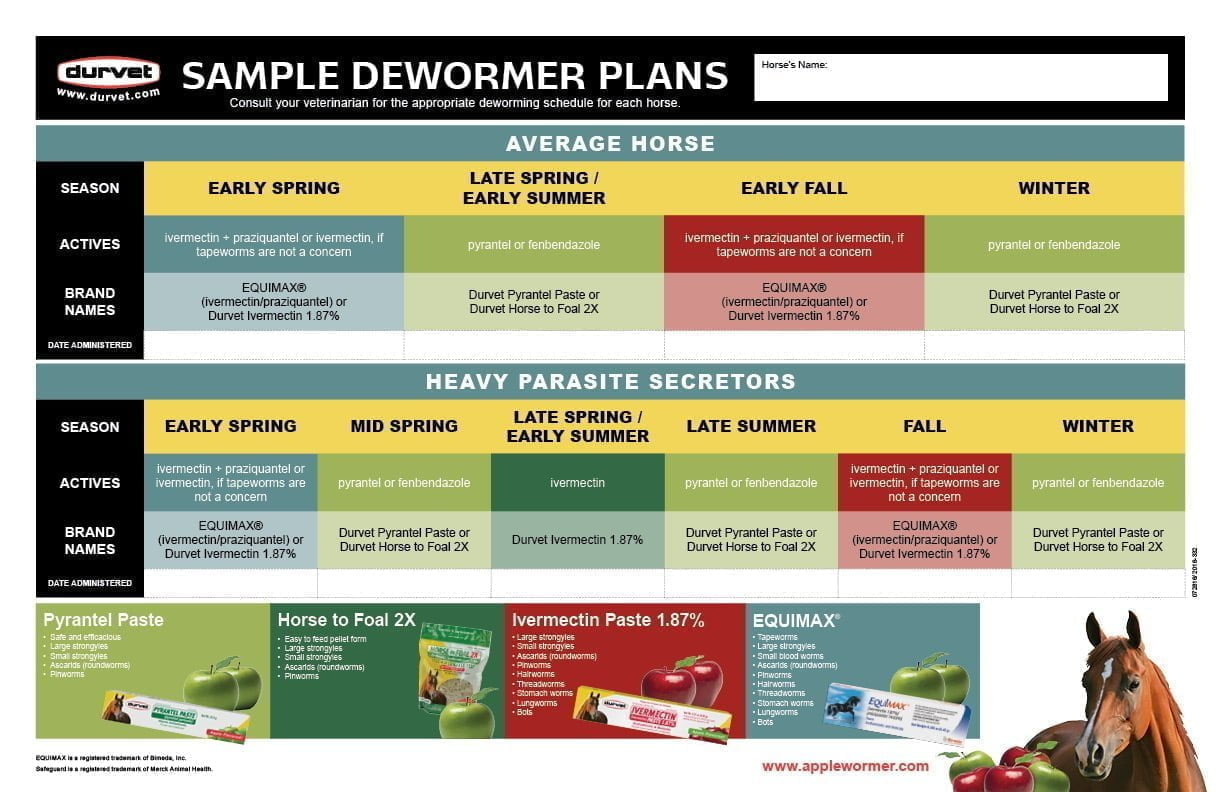 Dewormer Schedule